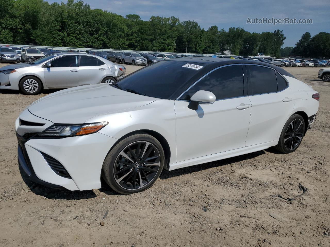 2019 Toyota Camry Xse White vin: 4T1BZ1HK0KU508955