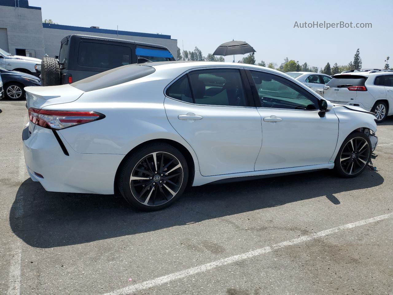 2019 Toyota Camry Xse Белый vin: 4T1BZ1HK1KU030206