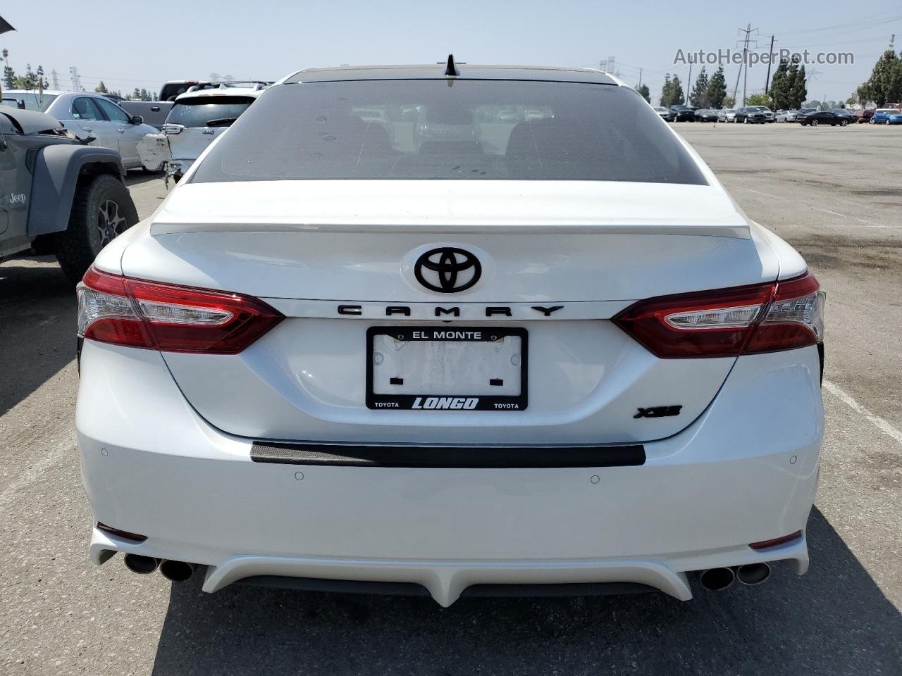 2019 Toyota Camry Xse White vin: 4T1BZ1HK1KU030206