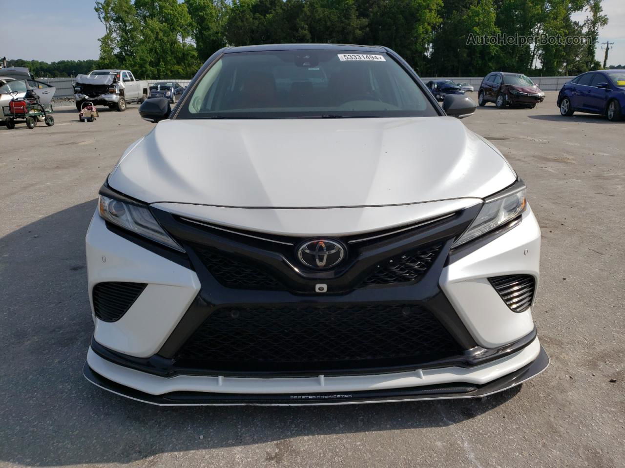 2019 Toyota Camry Xse White vin: 4T1BZ1HK2KU028948