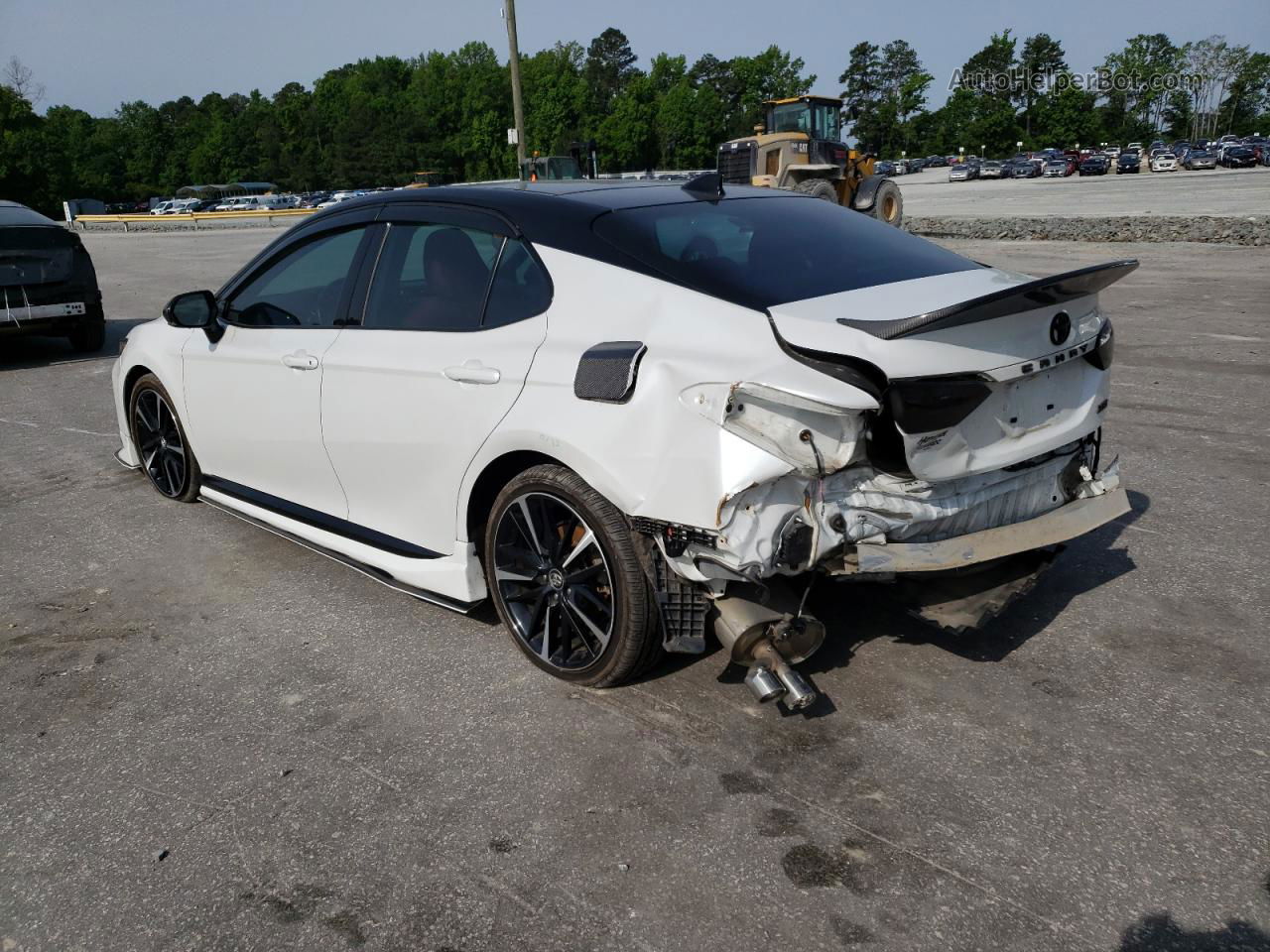 2019 Toyota Camry Xse White vin: 4T1BZ1HK2KU028948