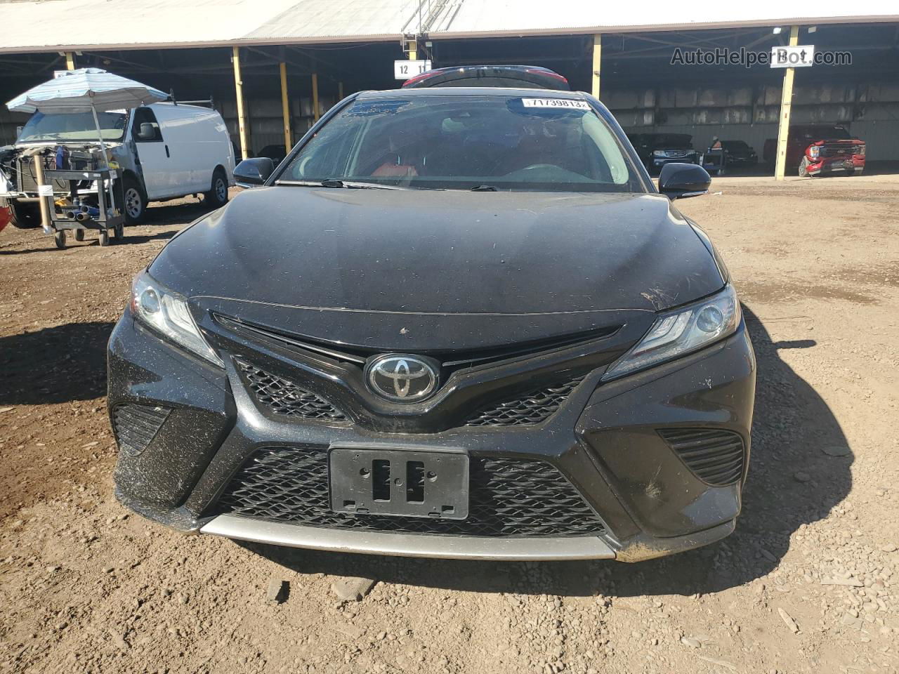 2019 Toyota Camry Xse Black vin: 4T1BZ1HK2KU508214