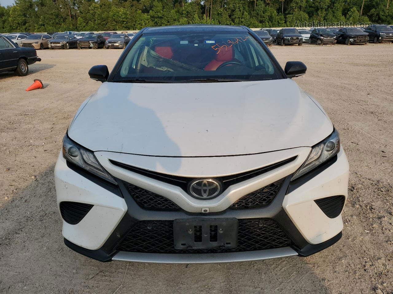 2019 Toyota Camry Xse White vin: 4T1BZ1HK5KU026210