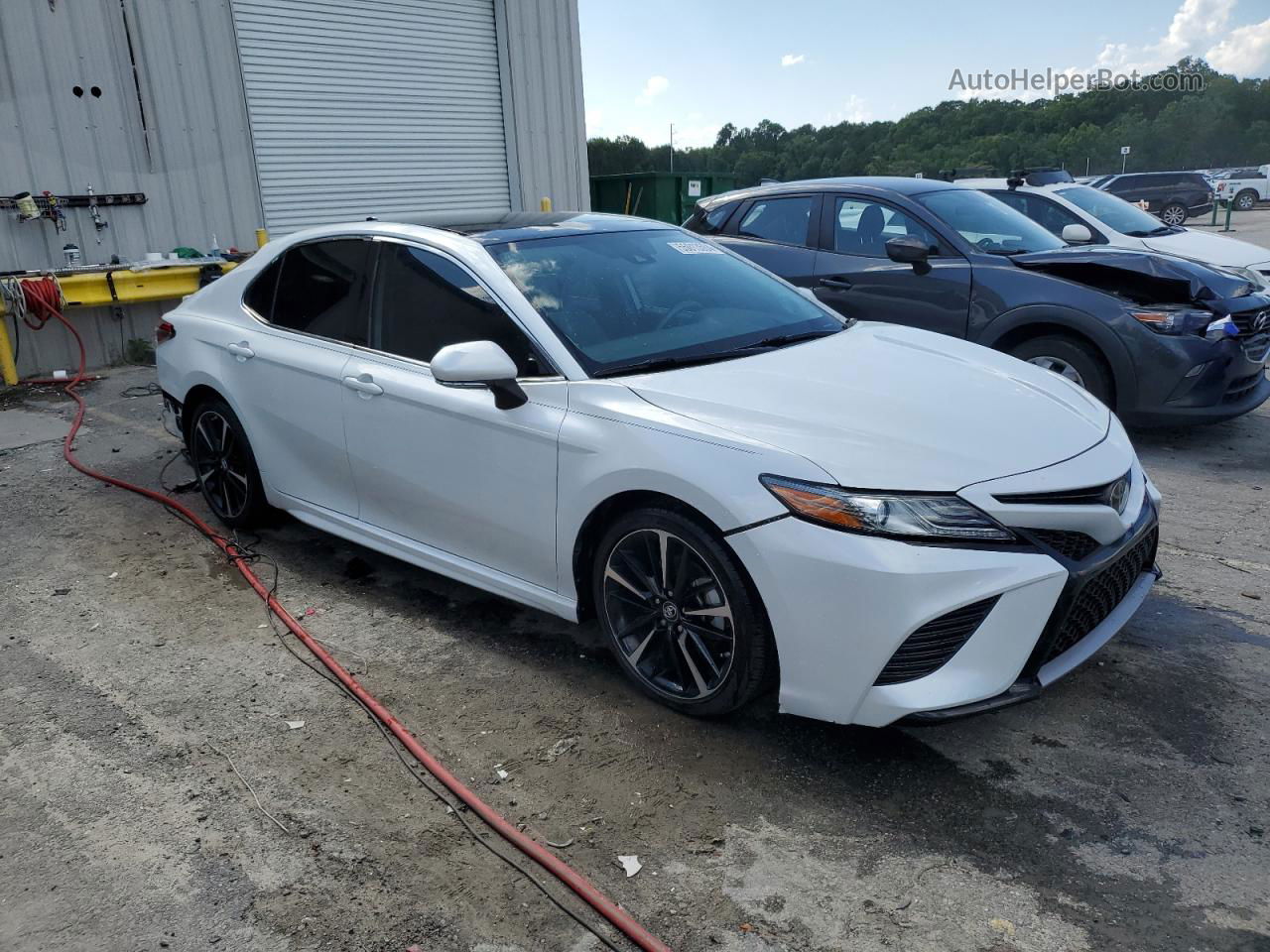 2019 Toyota Camry Xse White vin: 4T1BZ1HK6KU509270