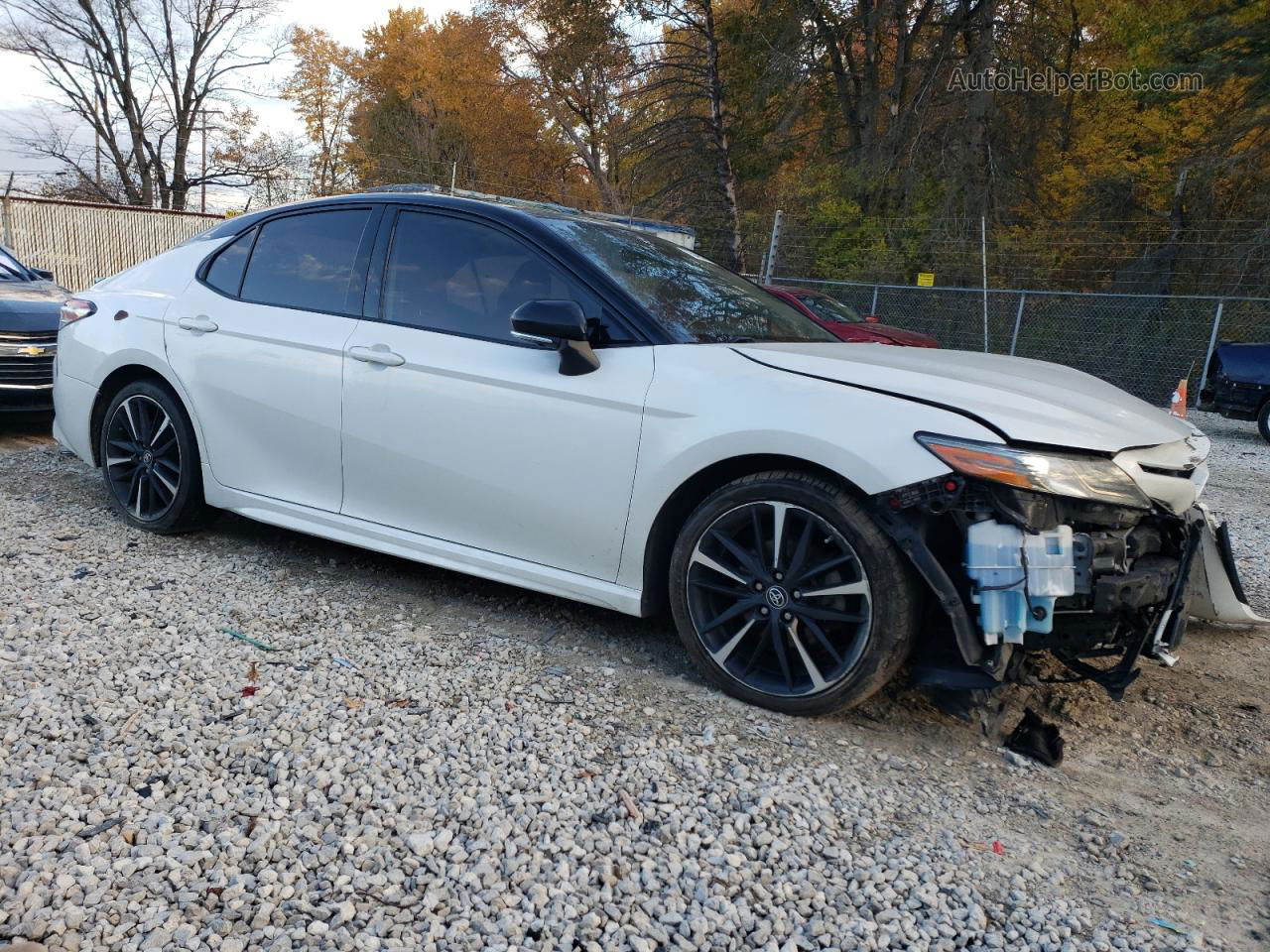 2019 Toyota Camry Xse White vin: 4T1BZ1HK8KU025181