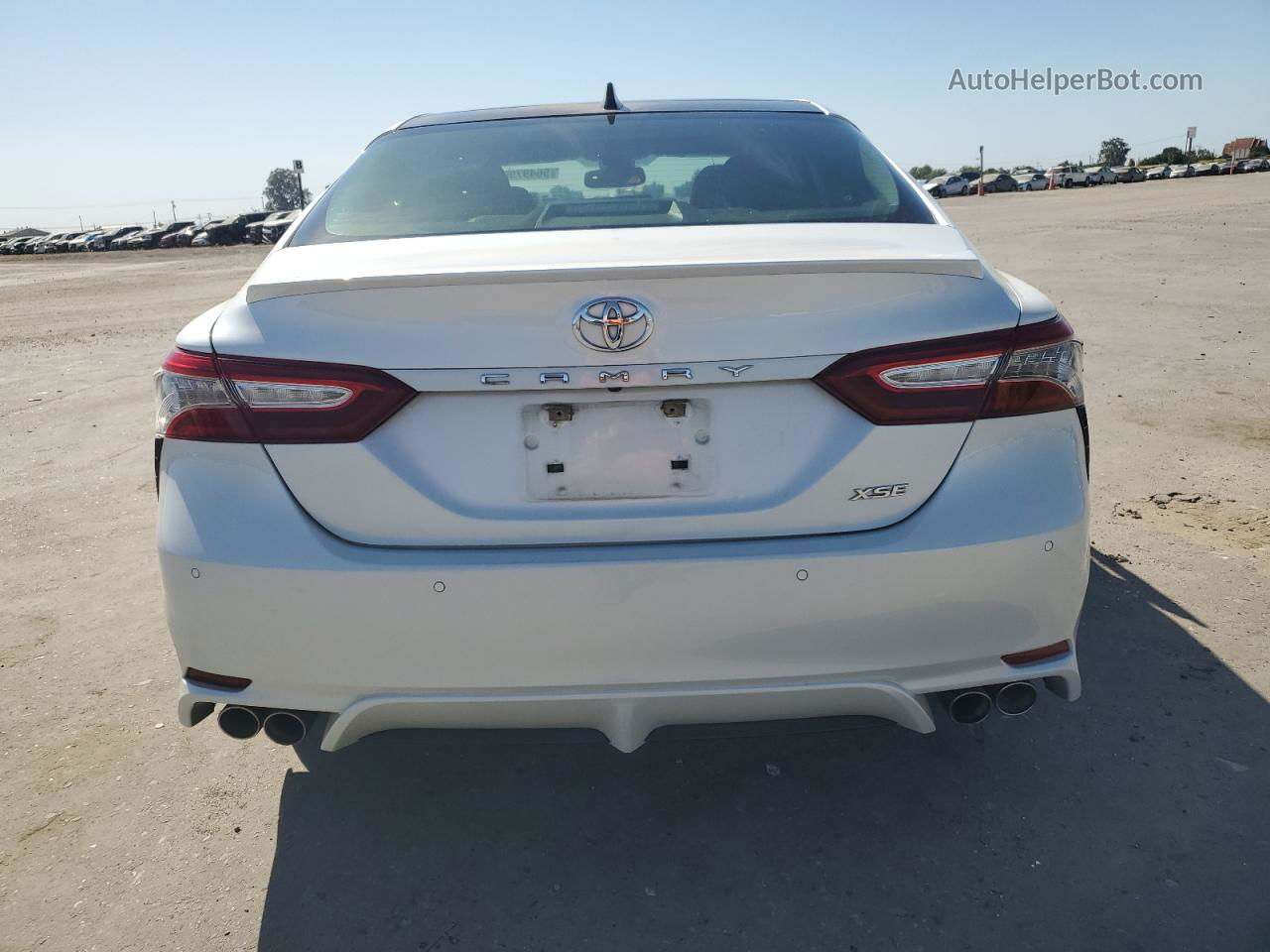 2019 Toyota Camry Xse White vin: 4T1BZ1HK8KU027304