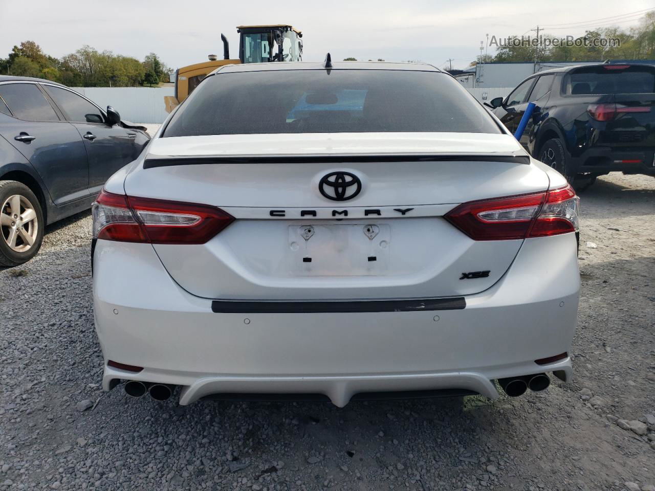2019 Toyota Camry Xse White vin: 4T1BZ1HK9KU030647