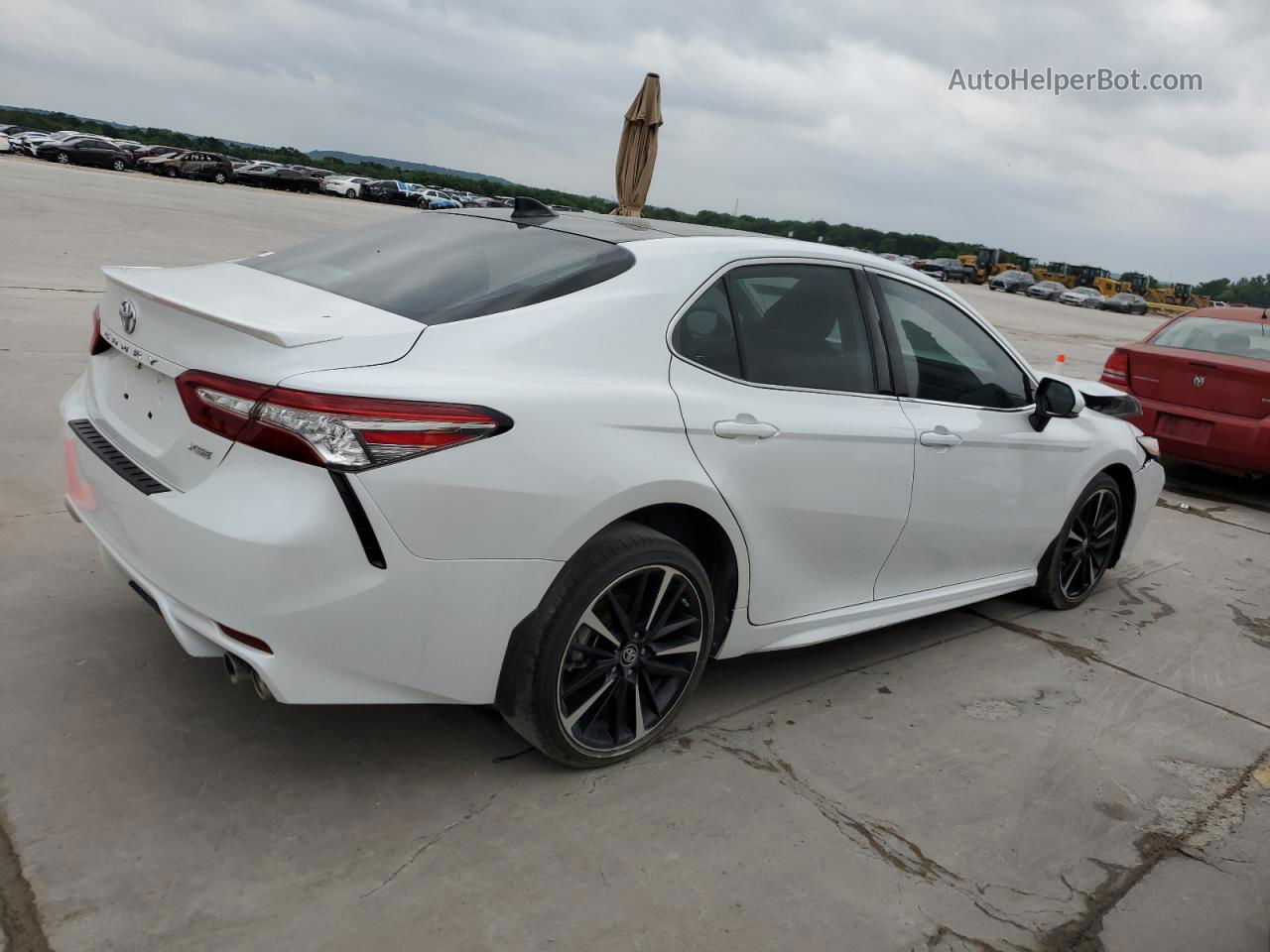 2019 Toyota Camry Xse White vin: 4T1BZ1HK9KU508369