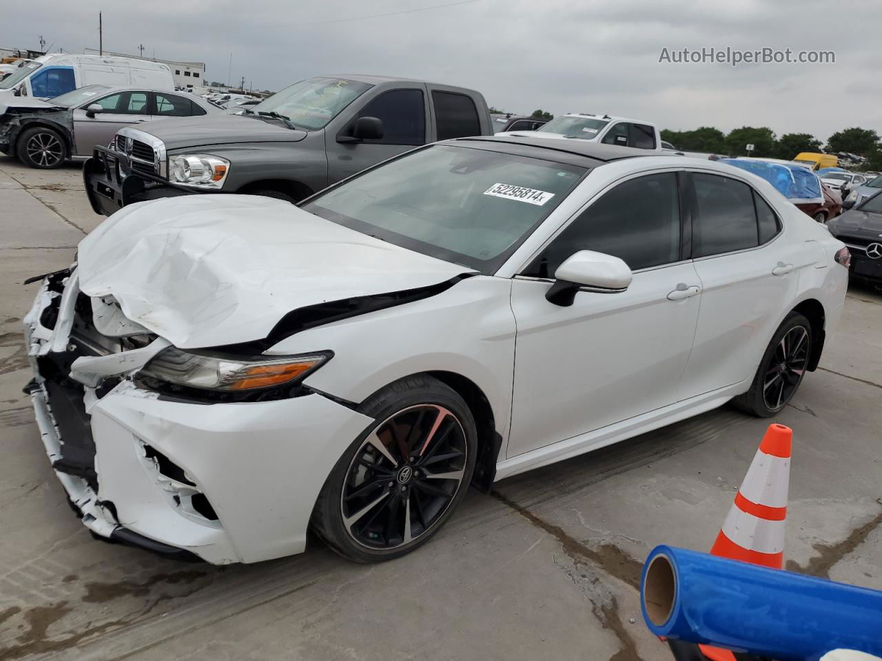 2019 Toyota Camry Xse Белый vin: 4T1BZ1HK9KU508369