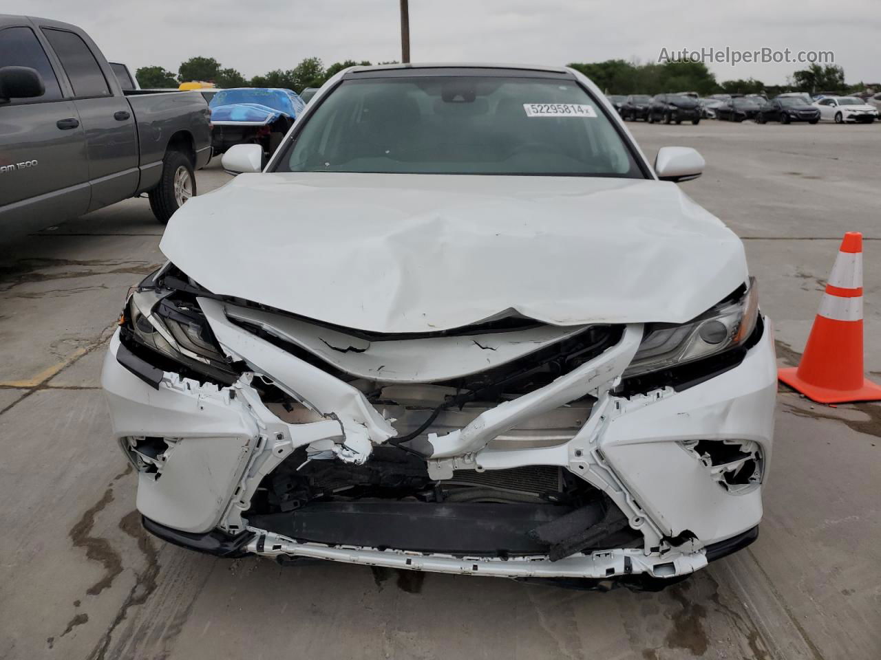 2019 Toyota Camry Xse White vin: 4T1BZ1HK9KU508369