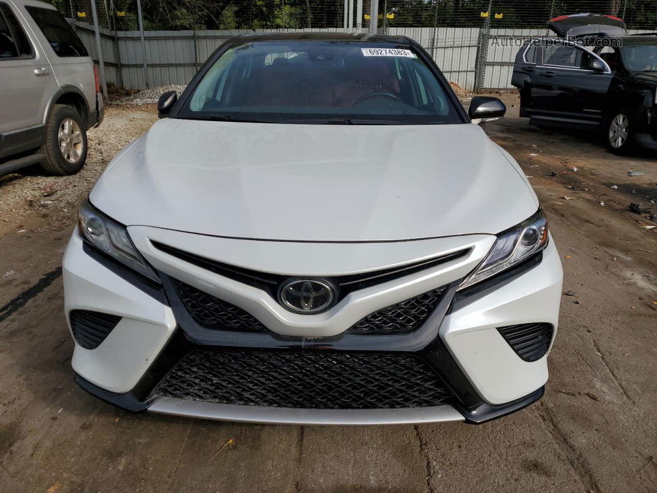 2019 Toyota Camry Xse White vin: 4T1BZ1HKXKU032505