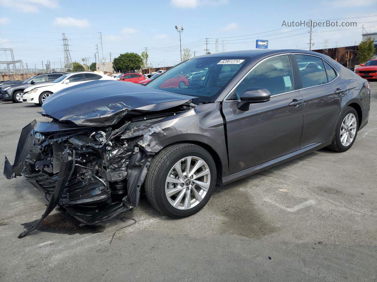 2021 Toyota Camry Le Серый vin: 4T1C11AK0MU543889