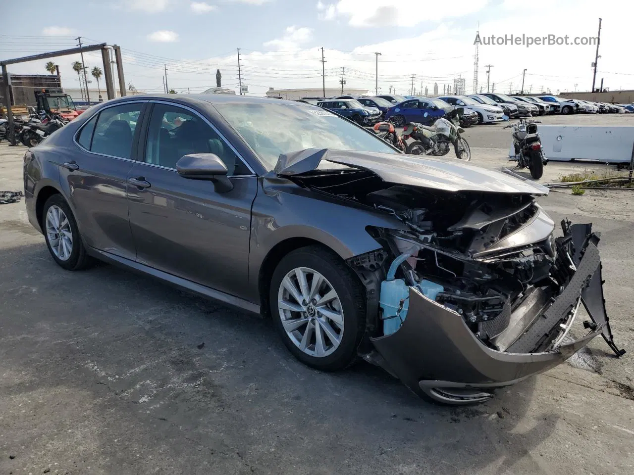 2021 Toyota Camry Le Gray vin: 4T1C11AK0MU543889