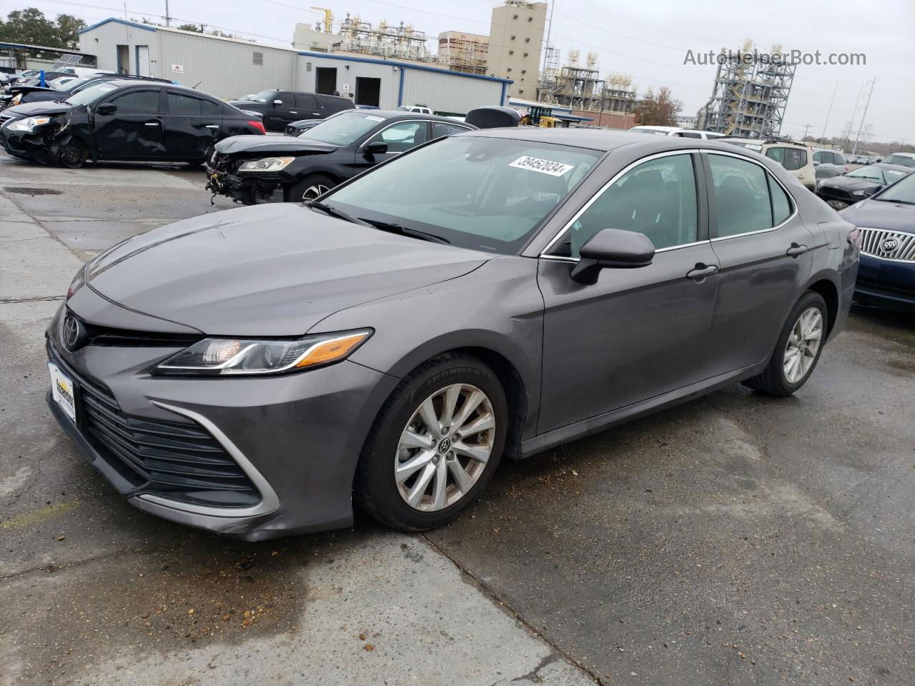 2021 Toyota Camry Le Серый vin: 4T1C11AK1MU464666