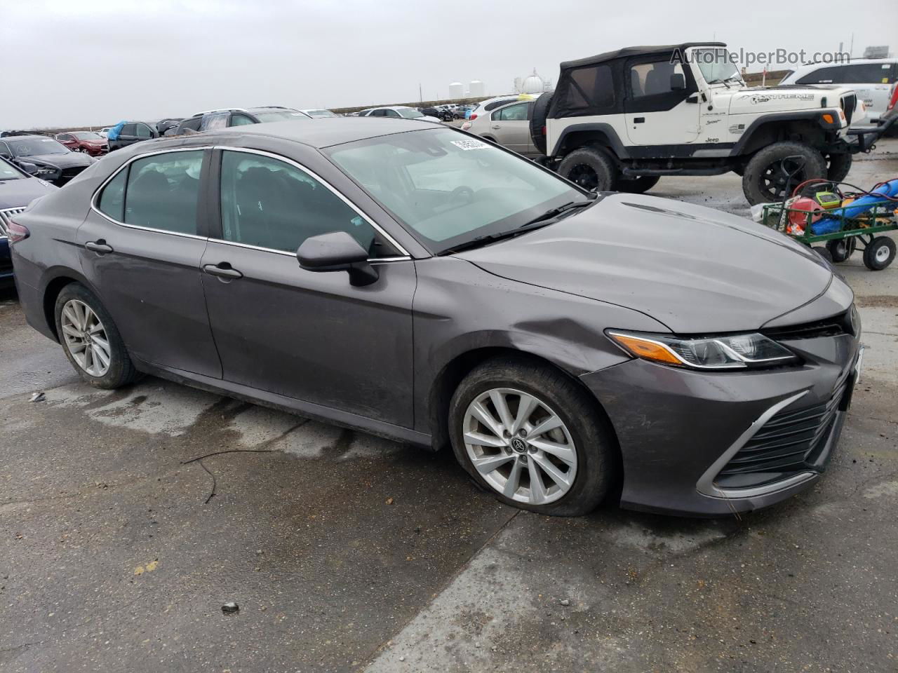 2021 Toyota Camry Le Gray vin: 4T1C11AK1MU464666