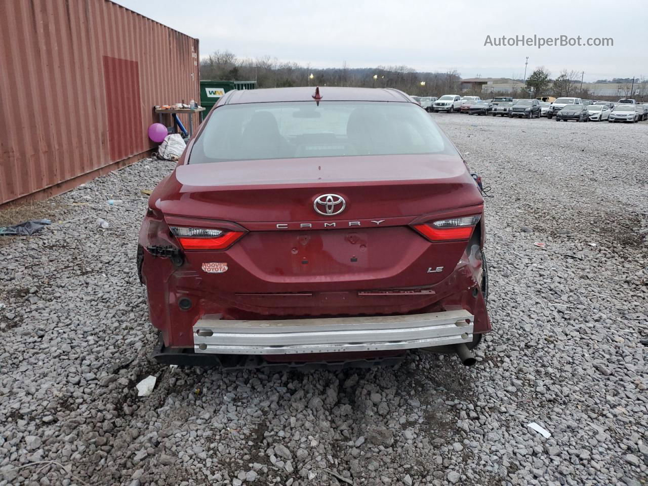 2021 Toyota Camry Le Красный vin: 4T1C11AK1MU475795