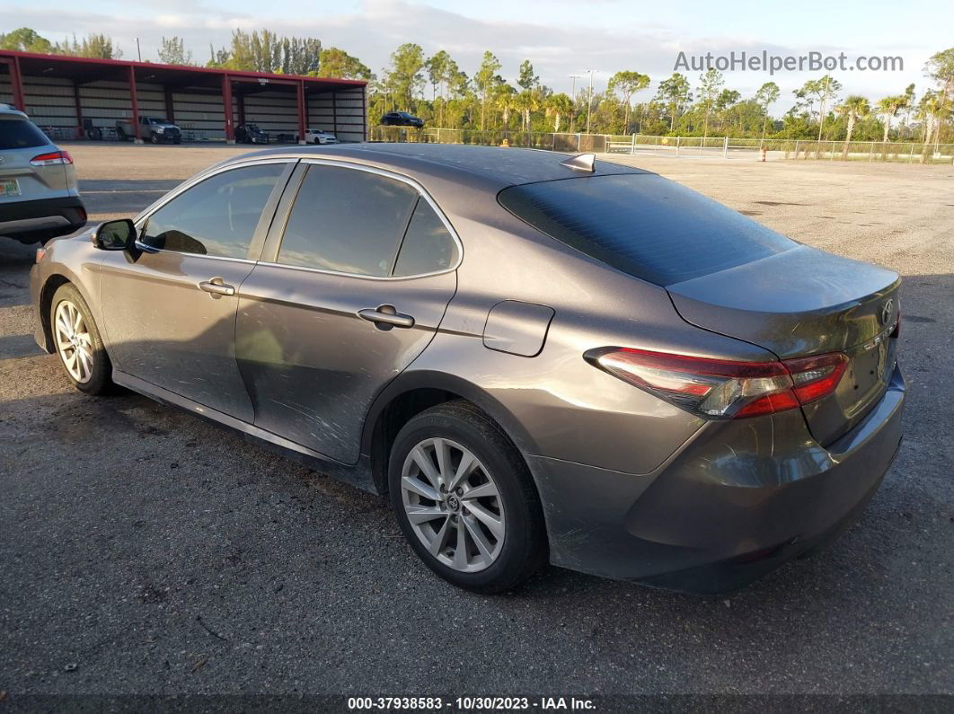 2021 Toyota Camry Le Gray vin: 4T1C11AK1MU518094