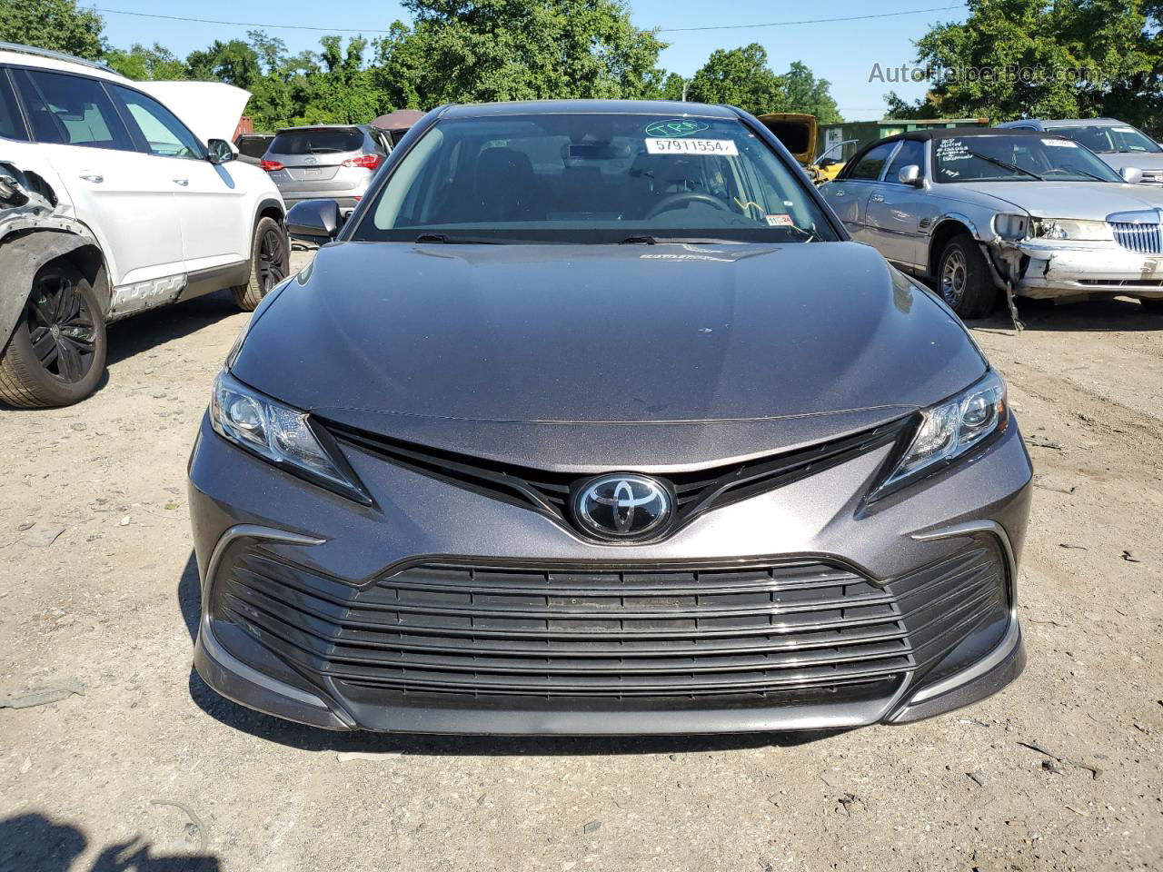 2021 Toyota Camry Le Gray vin: 4T1C11AK2MU471173