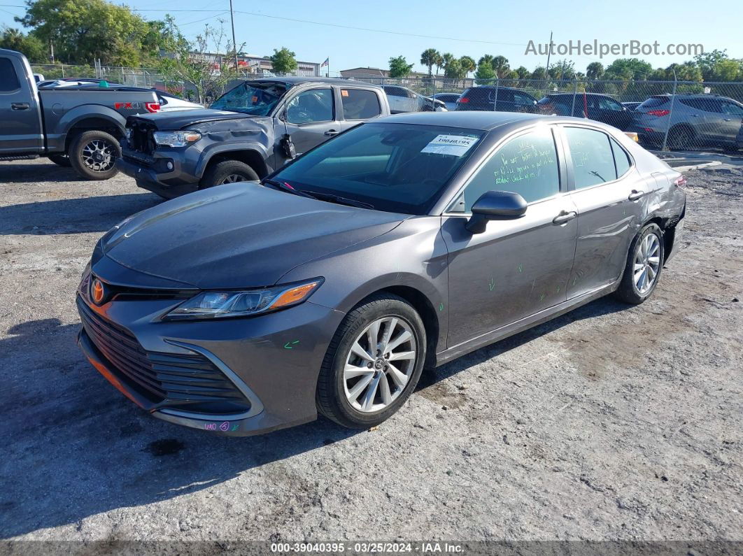 2021 Toyota Camry Le Gray vin: 4T1C11AK2MU600643