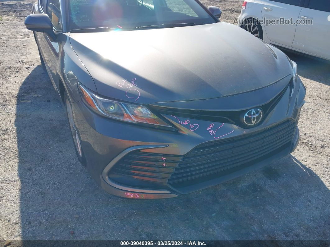 2021 Toyota Camry Le Gray vin: 4T1C11AK2MU600643