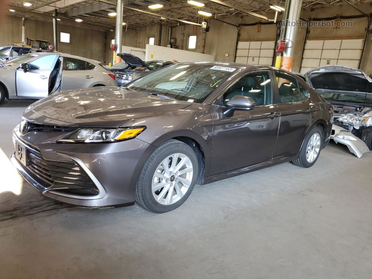 2021 Toyota Camry Le Серый vin: 4T1C11AK3MU493330