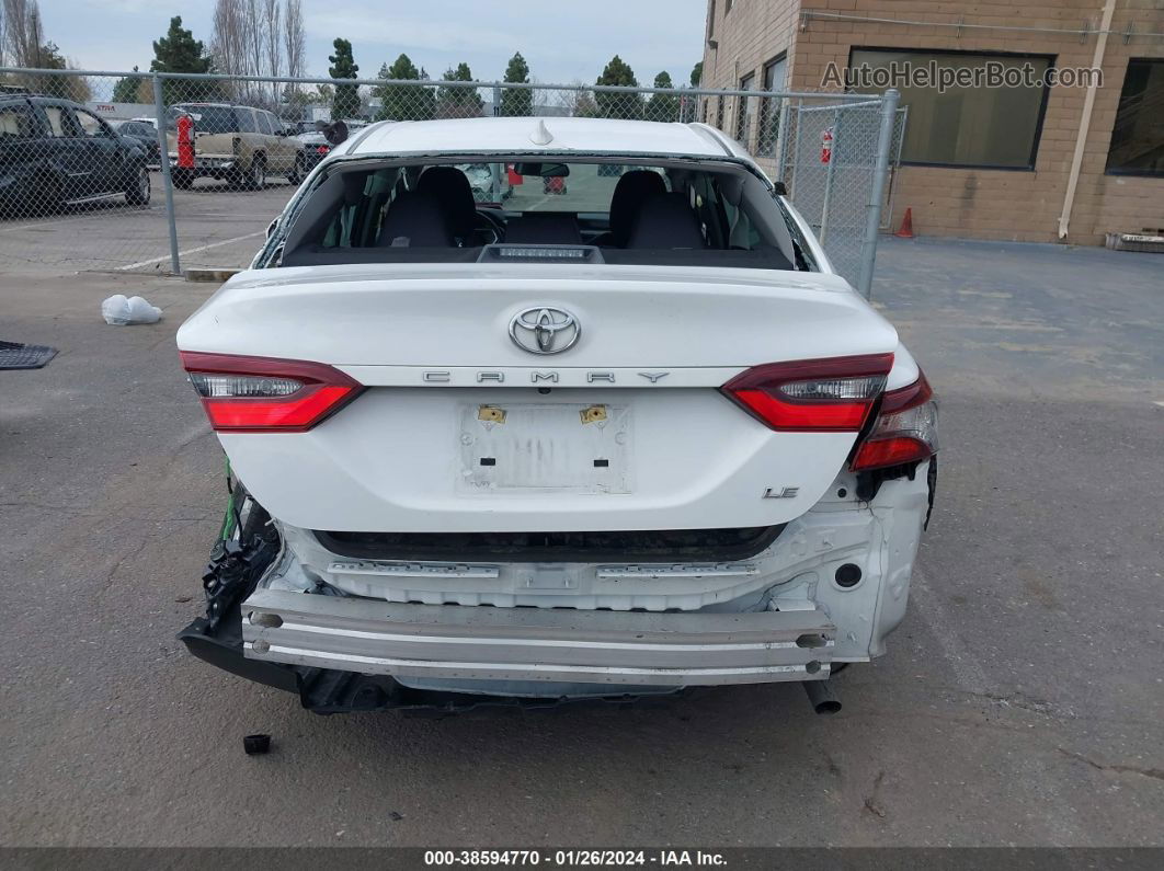 2021 Toyota Camry Le White vin: 4T1C11AK3MU567586