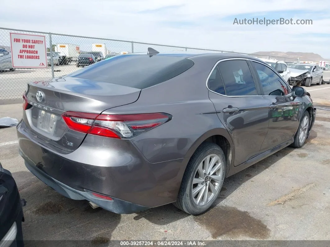 2021 Toyota Camry Le Gray vin: 4T1C11AK3MU593427