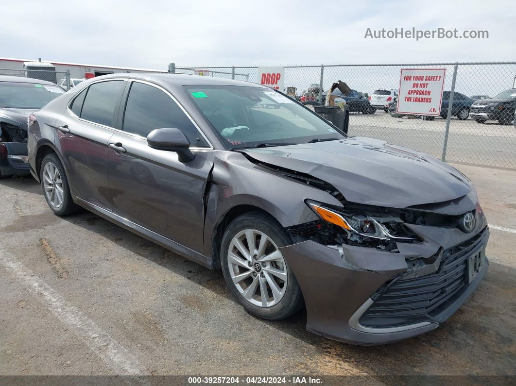 2021 Toyota Camry Le Gray vin: 4T1C11AK3MU593427