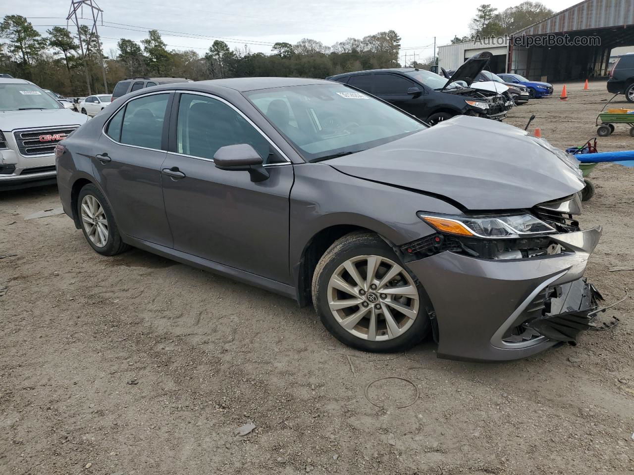 2021 Toyota Camry Le Gray vin: 4T1C11AK4MU543104