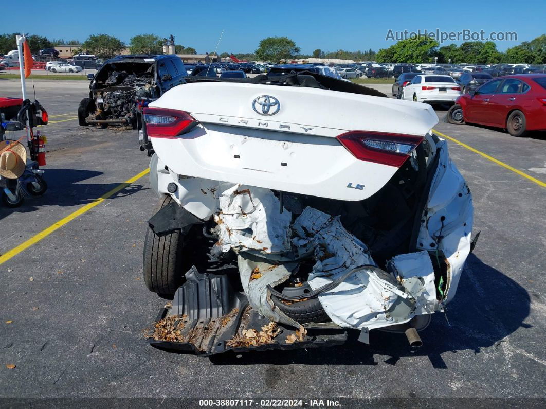 2021 Toyota Camry Le White vin: 4T1C11AK4MU599723