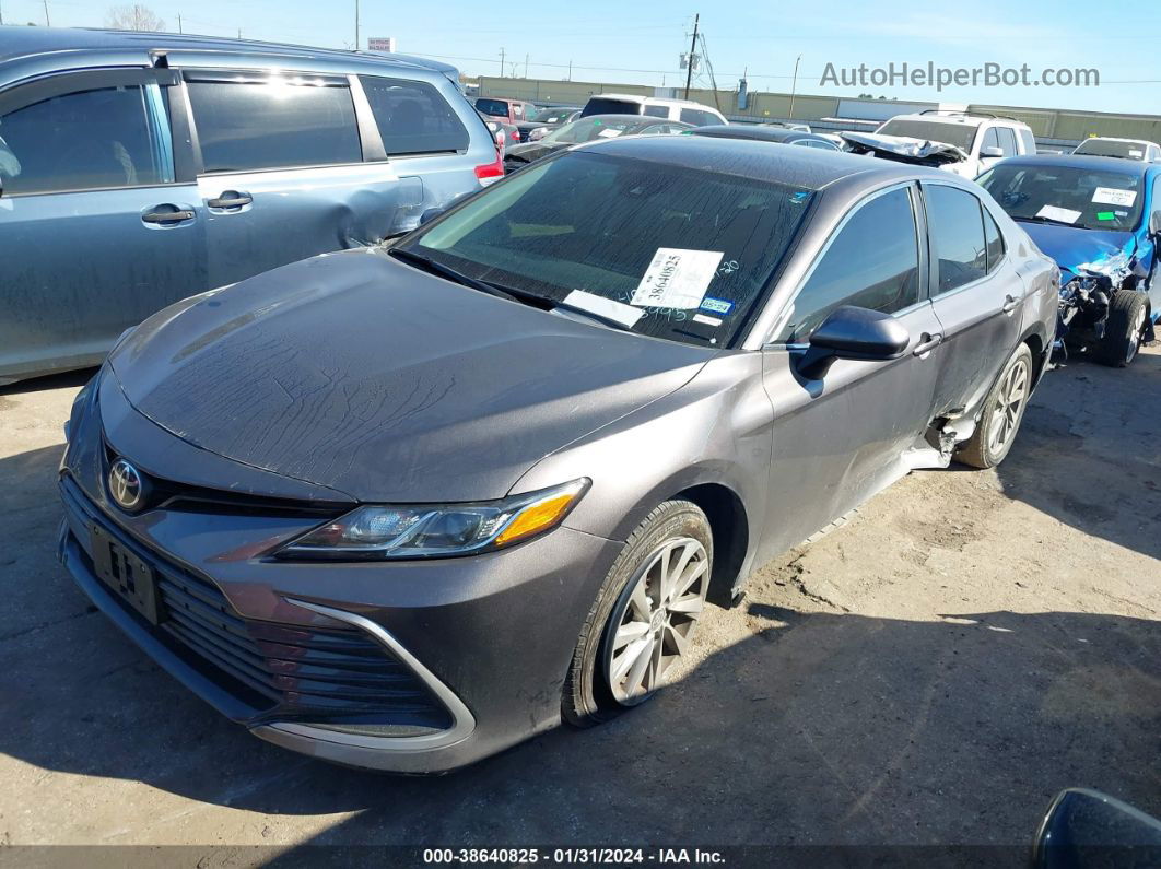 2021 Toyota Camry Le Gray vin: 4T1C11AK5MU586995