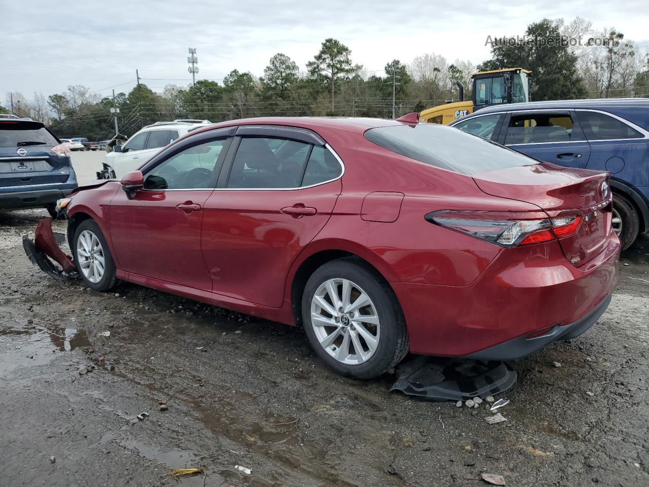 2021 Toyota Camry Le Бордовый vin: 4T1C11AK6MU455705