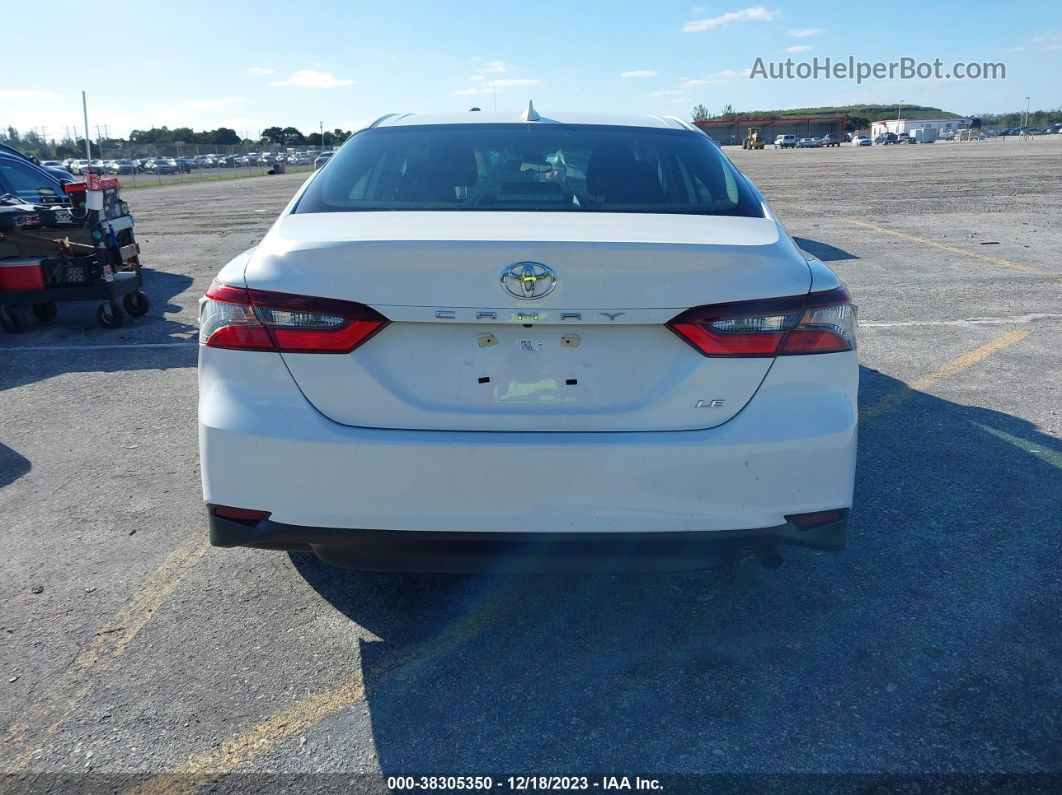 2021 Toyota Camry Le White vin: 4T1C11AK6MU590537