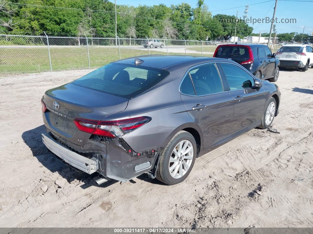 2021 Toyota Camry Le Gray vin: 4T1C11AK7MU599067