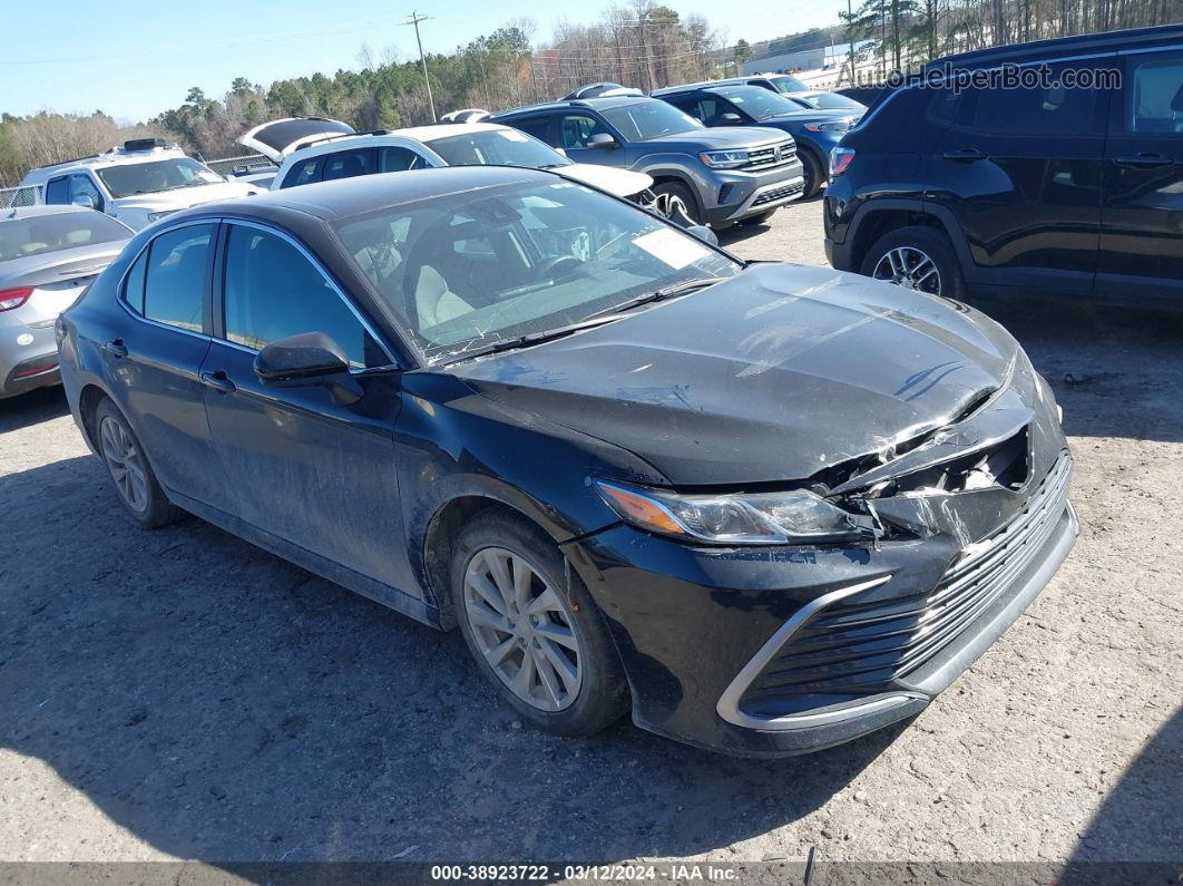 2021 Toyota Camry Le Black vin: 4T1C11AK8MU456158