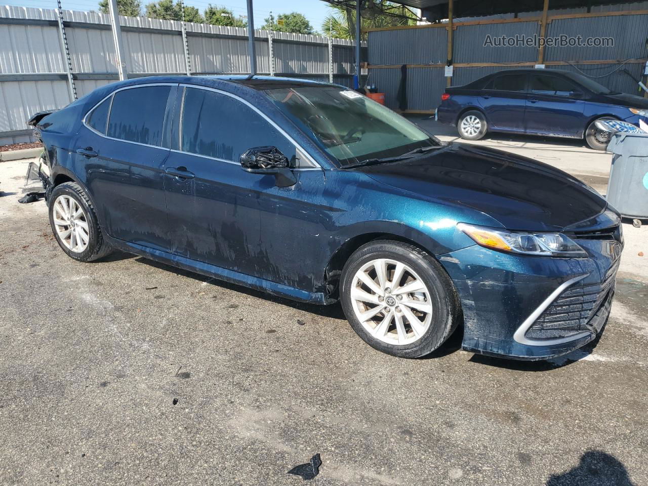 2021 Toyota Camry Le Blue vin: 4T1C11AK8MU494912