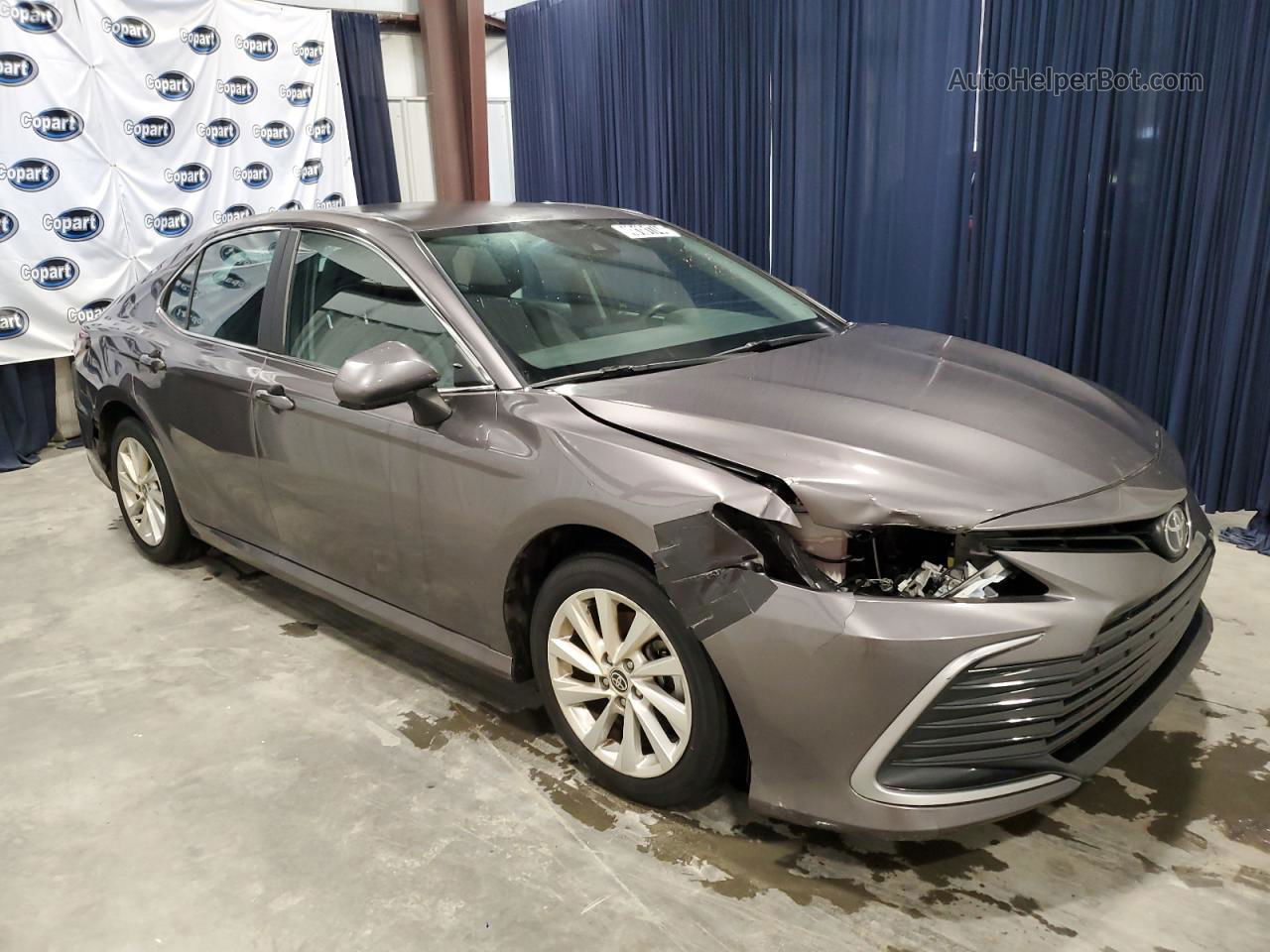 2021 Toyota Camry Le Gray vin: 4T1C11AK9MU587132