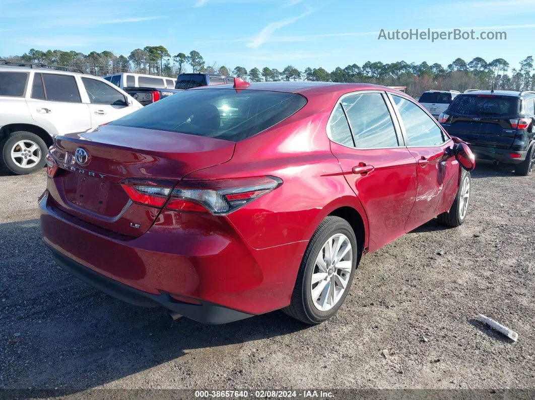 2021 Toyota Camry Le Красный vin: 4T1C11AKXMU483667