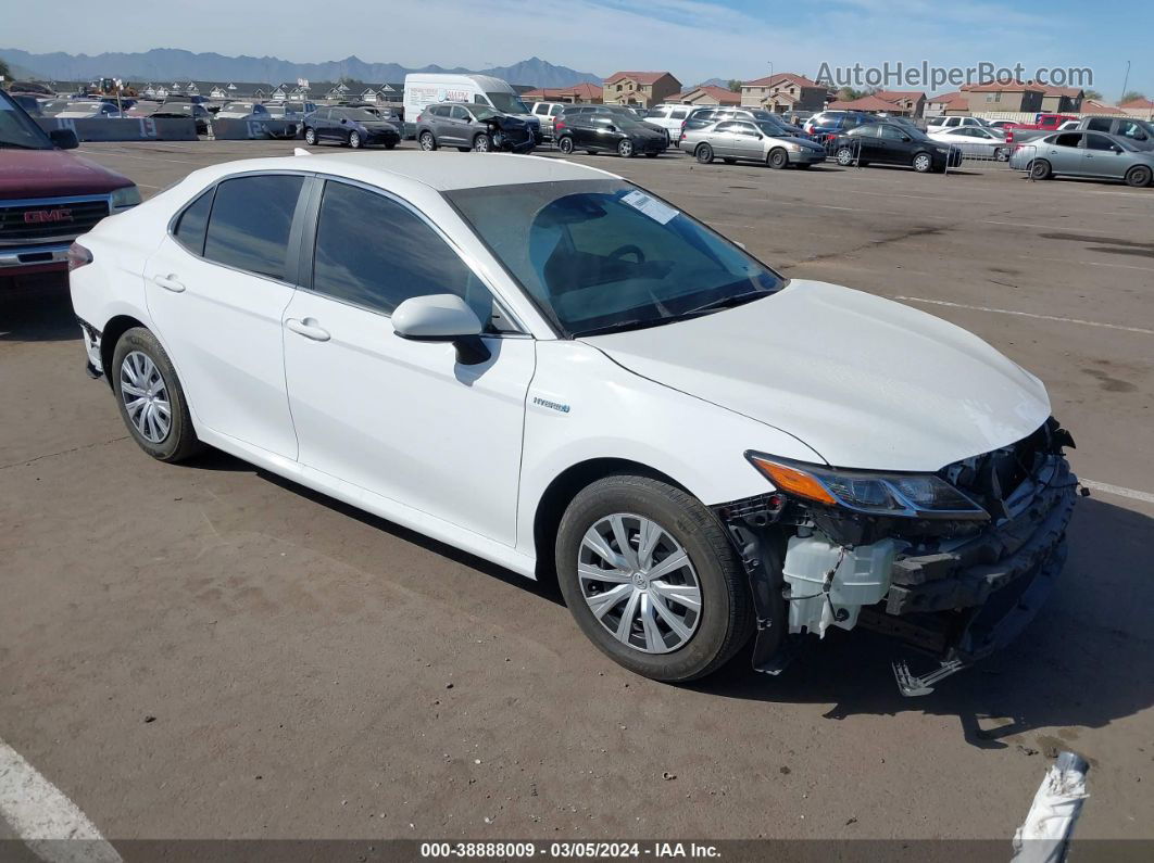 2021 Toyota Camry Le Hybrid White vin: 4T1C31AK0MU548133