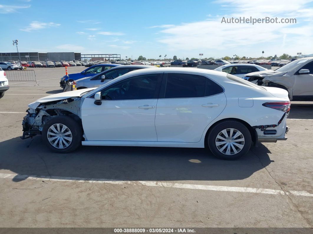 2021 Toyota Camry Le Hybrid White vin: 4T1C31AK0MU548133