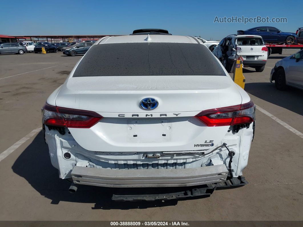 2021 Toyota Camry Le Hybrid White vin: 4T1C31AK0MU548133