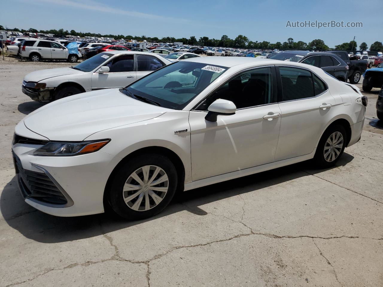 2021 Toyota Camry Le White vin: 4T1C31AK1MU566415