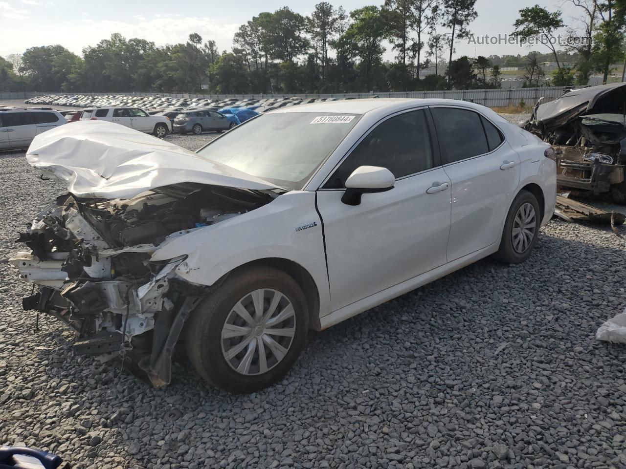 2021 Toyota Camry Le White vin: 4T1C31AK5MU031734