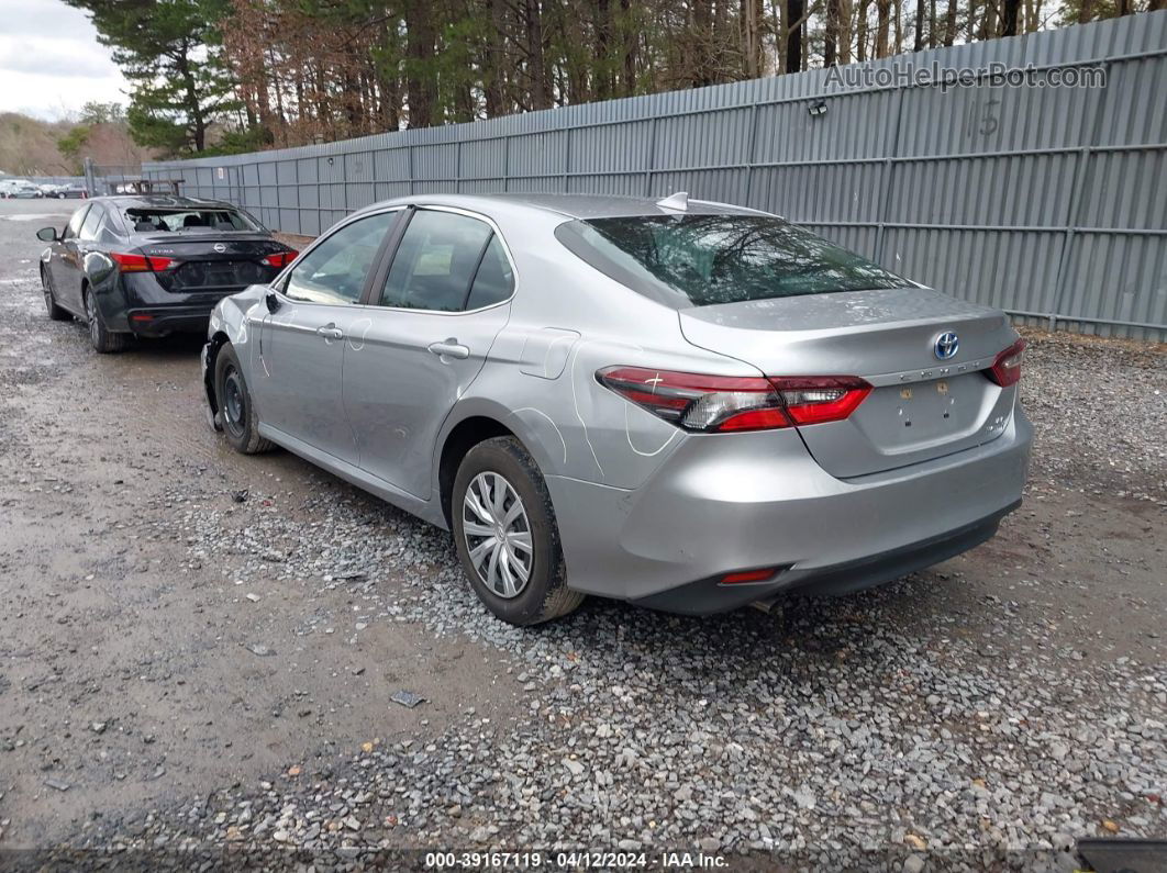 2021 Toyota Camry Le Hybrid Silver vin: 4T1C31AKXMU561942