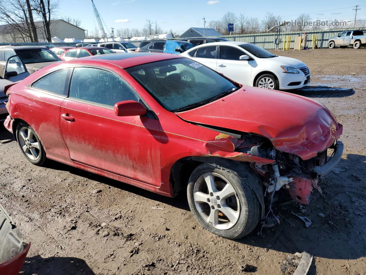 2005 Toyota Camry Solara Se Red vin: 4T1CA38P65U044416