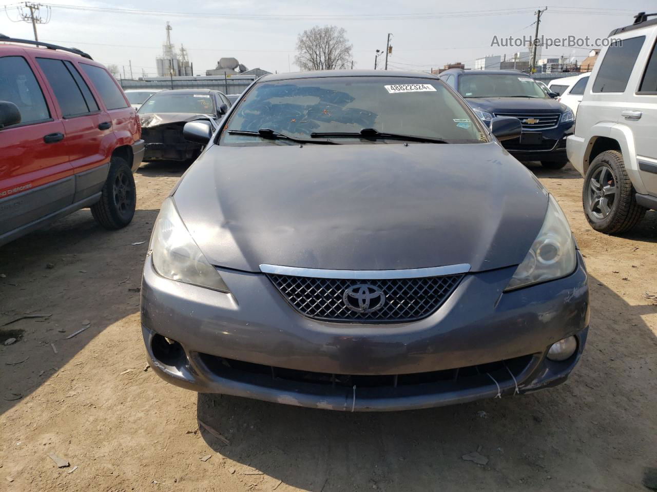 2007 Toyota Camry Solara Se Серый vin: 4T1CE30P07U756925