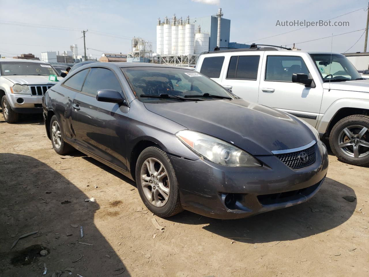 2007 Toyota Camry Solara Se Серый vin: 4T1CE30P07U756925