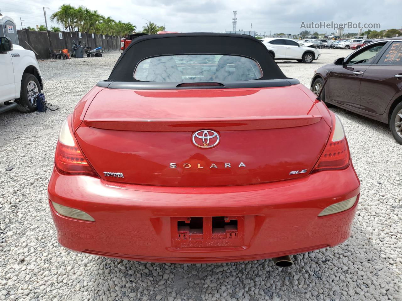 2007 Toyota Camry Solara Se Red vin: 4T1FA38P27U124165