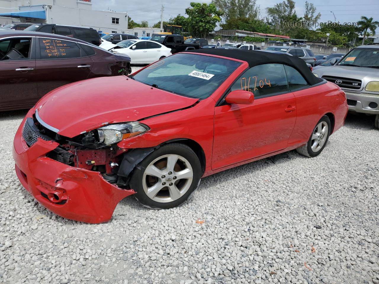 2007 Toyota Camry Solara Se Красный vin: 4T1FA38P27U124165