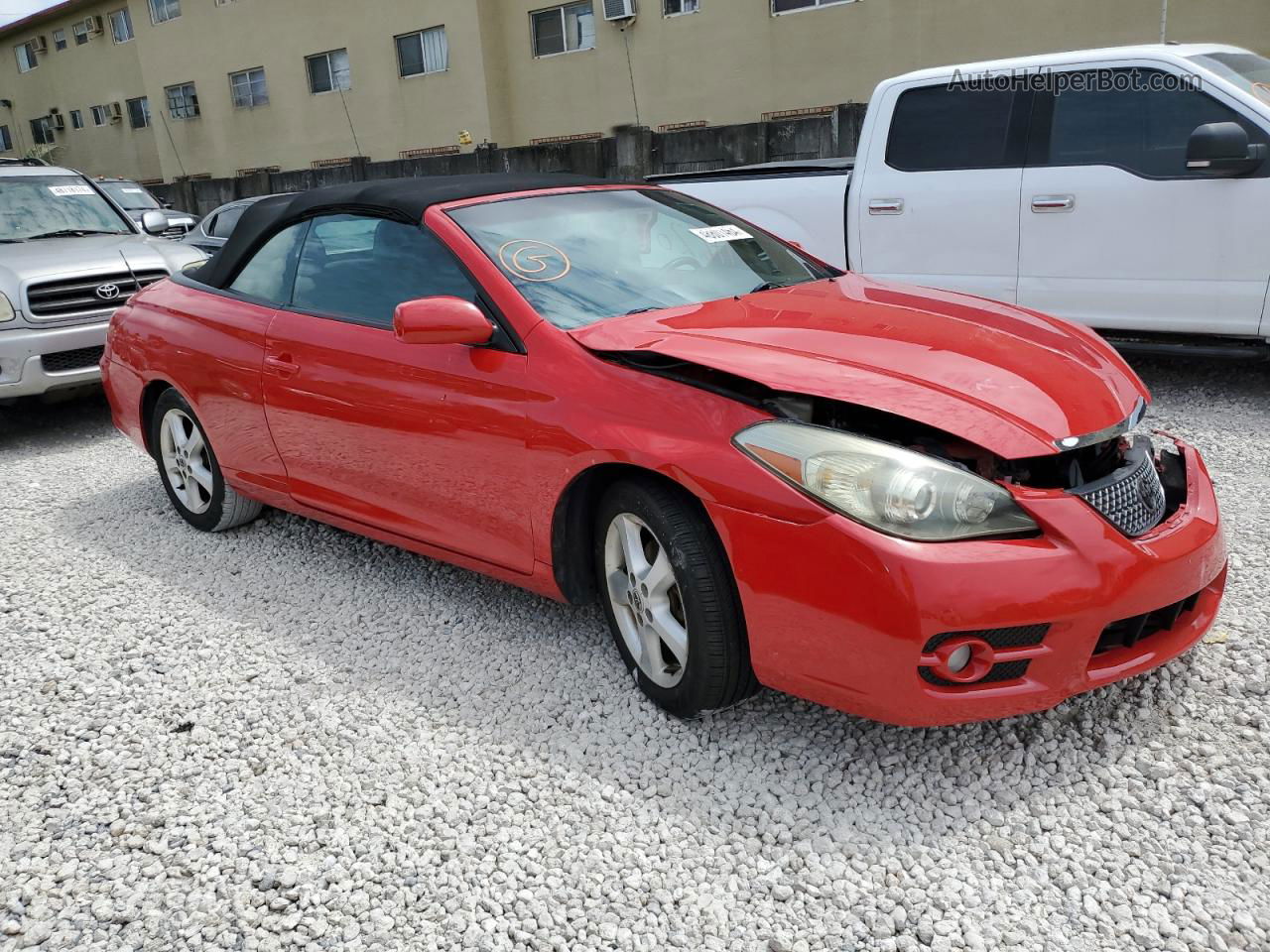 2007 Toyota Camry Solara Se Red vin: 4T1FA38P27U124165